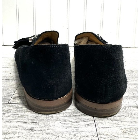 Franco Sarto Hadden Black Suede Leather Tassel Loafers Women's 9 - Picture 5 of 7